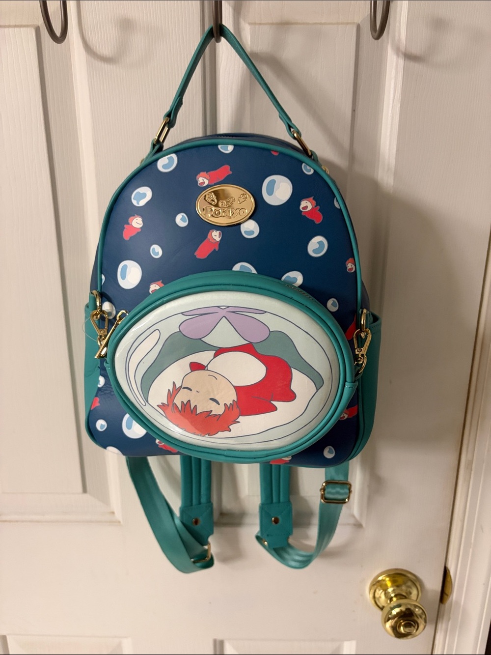 Ponyo Studio Ghibli Bubble Sleeping Backpack & Detachable Crossbody Bag